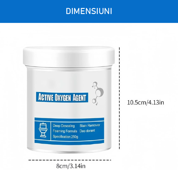 Agent de Curatare cu Oxigen SUPER TRENDS® Pentru Fosa Septica, Toaleta, Chiuveta si Tevi, uz Casnic, Pudra, 250 ml [7]