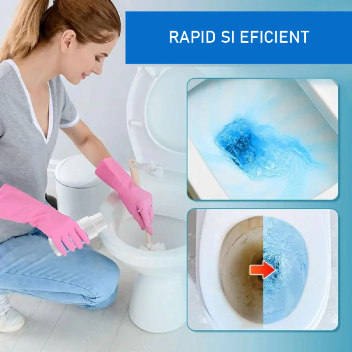 Agent de Curatare cu Oxigen SUPER TRENDS® Pentru Fosa Septica, Toaleta, Chiuveta si Tevi, uz Casnic, Pudra, 250 ml [10]