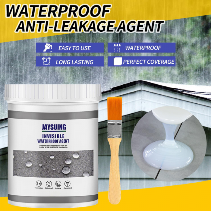 1 + 1 GRATIS Agent Hidroizolant Invizibil Profesional SUPER TRENDS®, Sigilant Impermeabil Transparent Pentru Crapaturi si Infiltratii, Uscare Rapida, Pensula, 300 g [4]