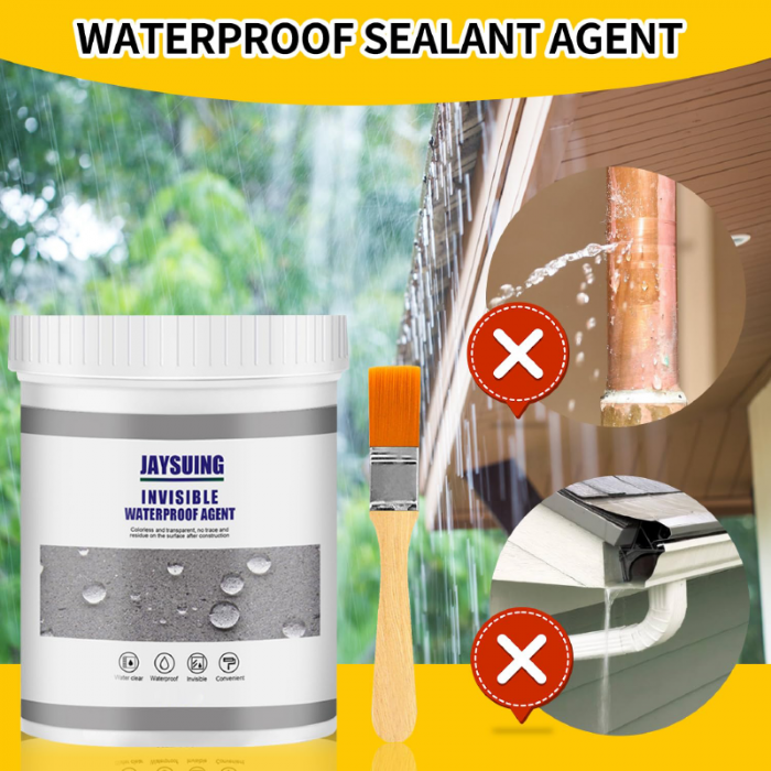1 + 1 GRATIS Agent Hidroizolant Invizibil Profesional SUPER TRENDS®, Sigilant Impermeabil Transparent Pentru Crapaturi si Infiltratii, Uscare Rapida, Pensula, 300 g [3]