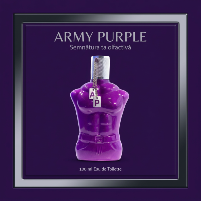 Apa de Toaleta Barbati Army Purple, 100 ml, note lemnoase si orientale, parfum elegant [4]