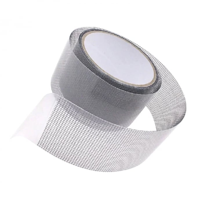 Banda Adeziva Pentru Reparat Plase de Tantari SUPER TRENDS® Profesionala, 5 cm x 2 m, rezistenta la apa, aplicare usoara [2]