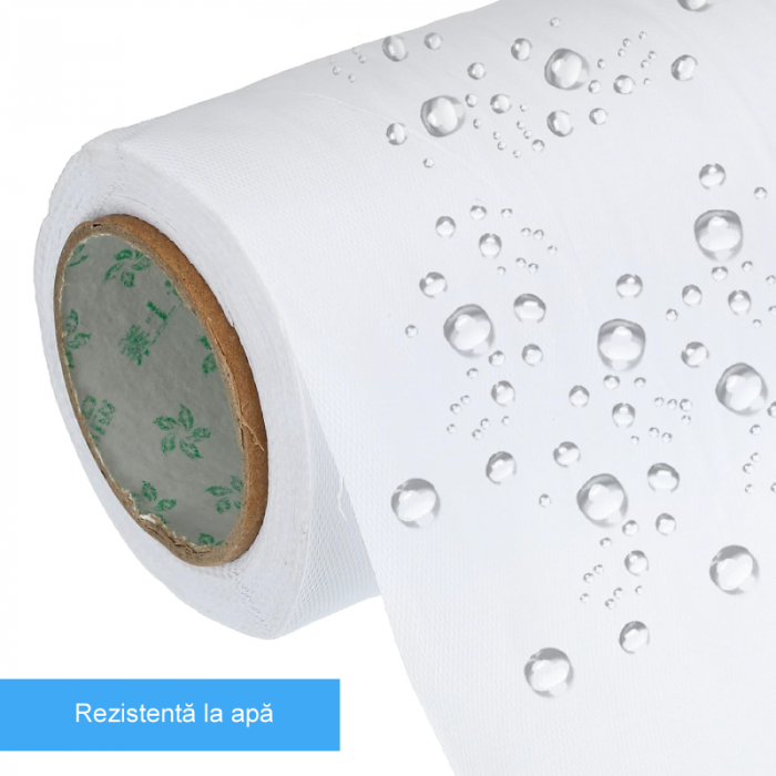 Banda de Matisat Tevi Profesionala SUPER TRENDS®, 9 cm x 25 m, Material PVC, Pentru Izolarea Tevilor, Potrivita Pentru Montaj Aparate de Aer Conditionat, Alba [3]