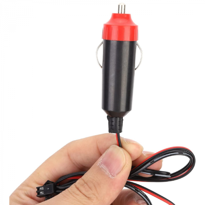 Banda LED Premium SUPER TRENDS®, cu Lumina Ambientala Pentru Autoturism Usi sau Bord, Cablu si Mufa Pentru Bricheta Auto 12 V, Lungime 5 M, Albastra [6]