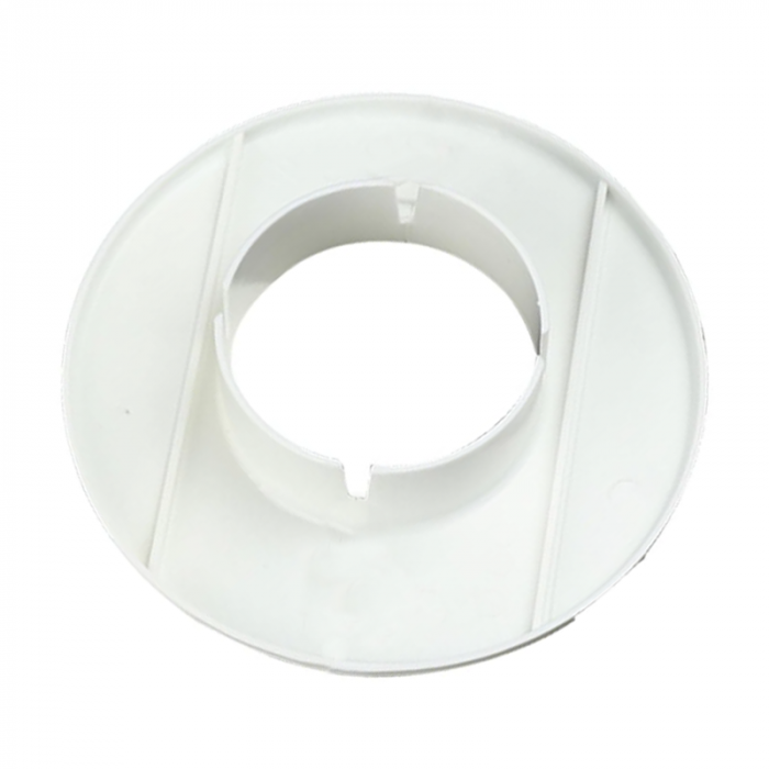 Capac Astupare Gaura Aer Conditionat Profesional SUPER TRENDS®, Protectie si Mascare Traseu Frigorific Pentru Tevi de 70-76 mm, Inaltime Capac 24, 7 mm, PVC, Alb [2]