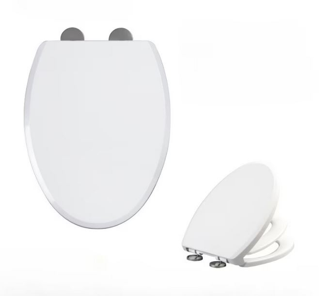 Capac WC 2 in 1 Cu Reductie Pentru Copii si Adulti SUPER TRENDS®, Inchidere Lenta, Plastic Durabil, Alb [4]