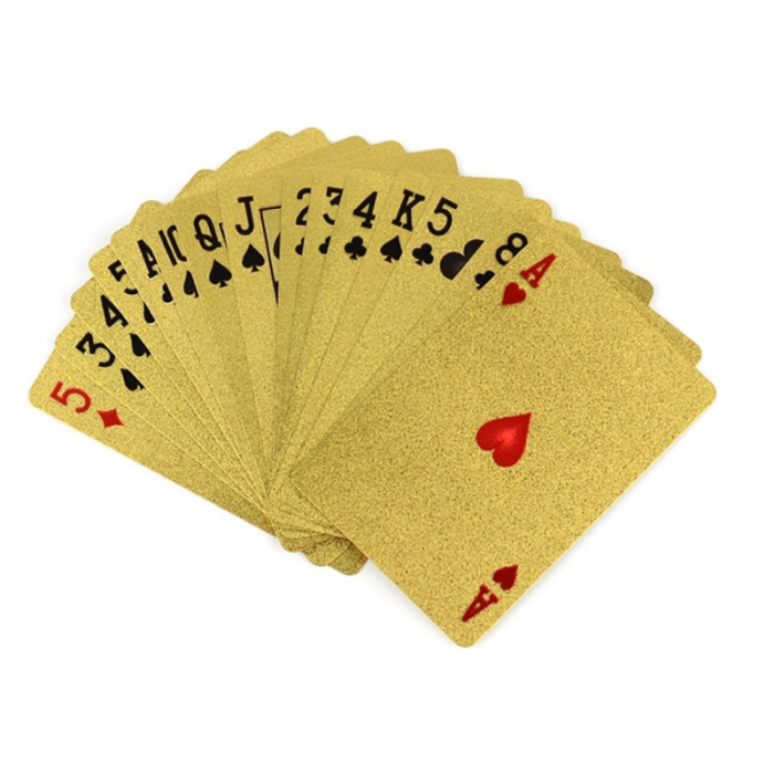 Carti de Joc Premium SUPER TRENDS®, Poker, Foita de Aur de 24K, Certificat de Autenticitate, 5.7 cm x 8.7 cm [4]