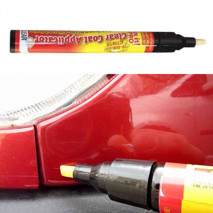 Creion Corector Profesional SUPER TRENDS® pentru Repararea Zgarieturilor Auto cu Aplicator Non Toxic, Rezistent la Apa, Pentru Retusuri Rapide si Precise [7]