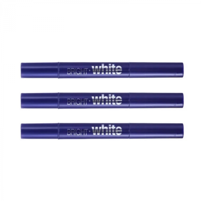 Creion Pentru Albirea Dintilor Profesional SUPER TRENDS®, Bright White, Aroma de Menta, 3 Buc [1]