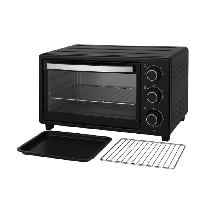 Cuptor Electric de Bucatarie SUPER TRENDS®, 48L, 2600W, 3 Functii de Gatire, Gratar si Rotisor, Tava si Gratar Inox, Negru [3]