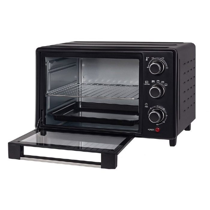 Cuptor Electric de Bucatarie SUPER TRENDS®, 48L, 2600W, 3 Functii de Gatire, Gratar si Rotisor, Tava si Gratar Inox, Negru [5]