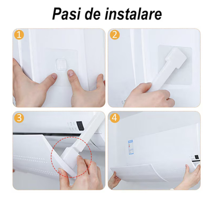 Deflector Aer Conditionat SUPER TRENDS, Protectie Aer Rece, Lungime Reglabila 56-100 cm [2]