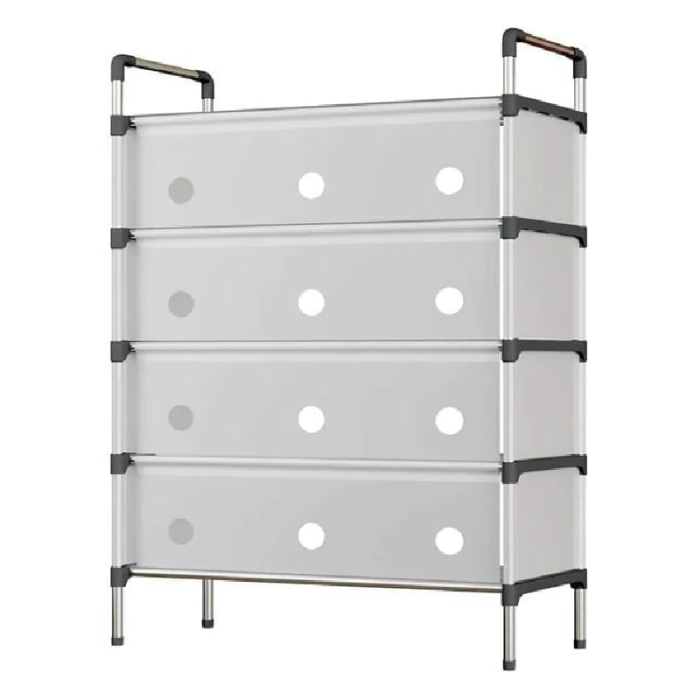 Dulap de Depozitare Incaltaminte SUPER TRENDS®, Raft Pentru Pantofi, Usor de Asamblat, Economiseste Spatiu, 5 Straturi, 62 x 35 x 96 cm, Alb [1]