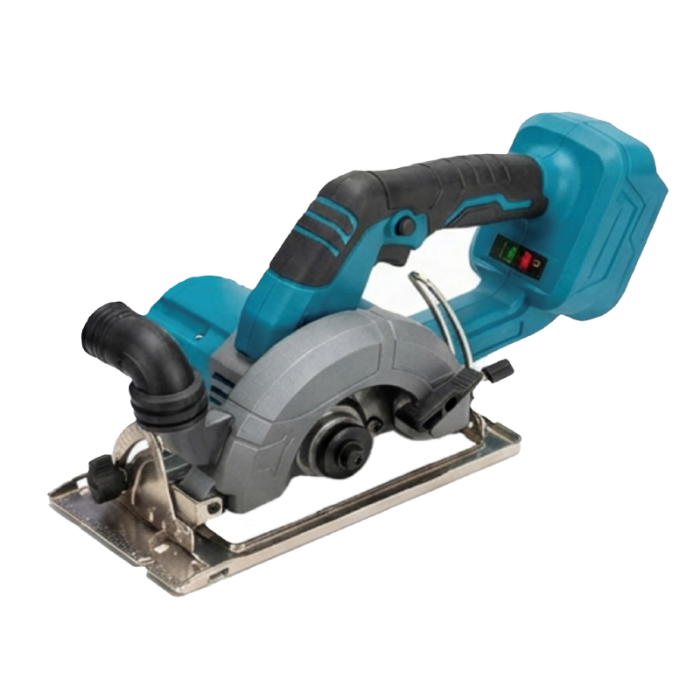 Fierastrau Circular cu 2 Acumulatori de 48V SUPER TRENDS®, Incarcator, Cheie Pentru Reglaj si Montaj Disc 125 mm, Albastru [2]