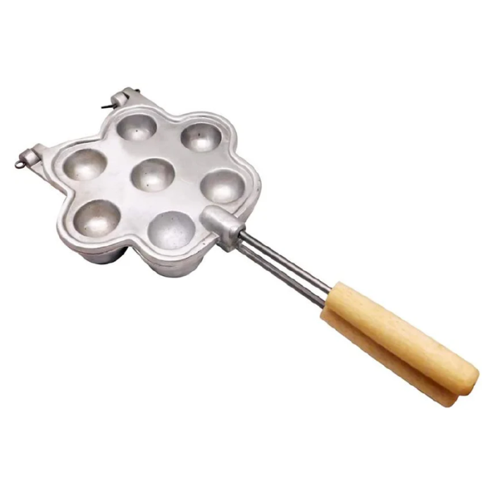 Forma de Copt Prajituri Mini-Tarte SUPER TRENDS®, 7 Cuiburi, Utilizare pe Aragaz sau Plita, Aluminu, Argintiu [4]
