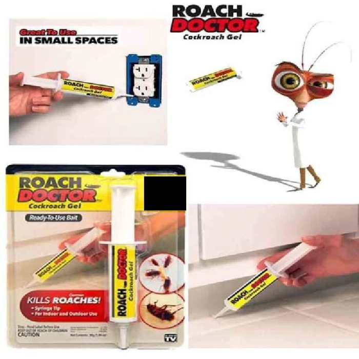 Gel Insecticid 30 g Model Seringa cu Aplicator SUPER TRENDS®, Pentru Interior si Exterior, Eliminare Gandaci si Insecte Taratoare, 1 buc [9]