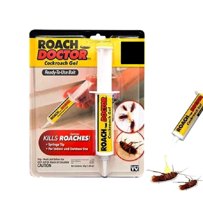 Gel Insecticid 30 g Model Seringa cu Aplicator SUPER TRENDS®, Pentru Interior si Exterior, Eliminare Gandaci si Insecte Taratoare, 1 buc [2]