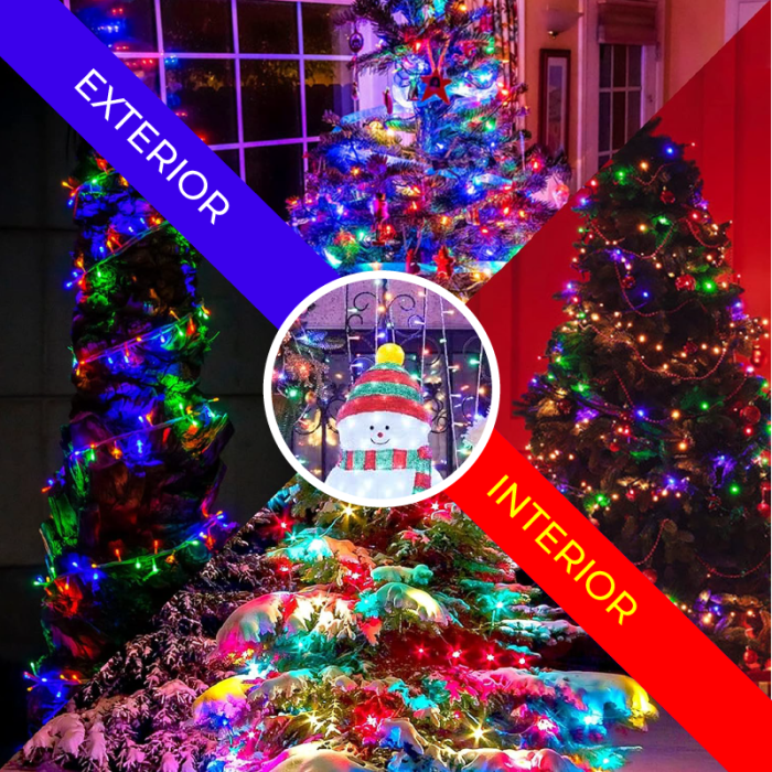 Instalatie de Craciun SUPER TRENDS®, Tip Liniara, Pentru Decor Interior si Exterior, 240 LED-uri, Model Diamant, in Rola de 50 m, Curcubeu [8]