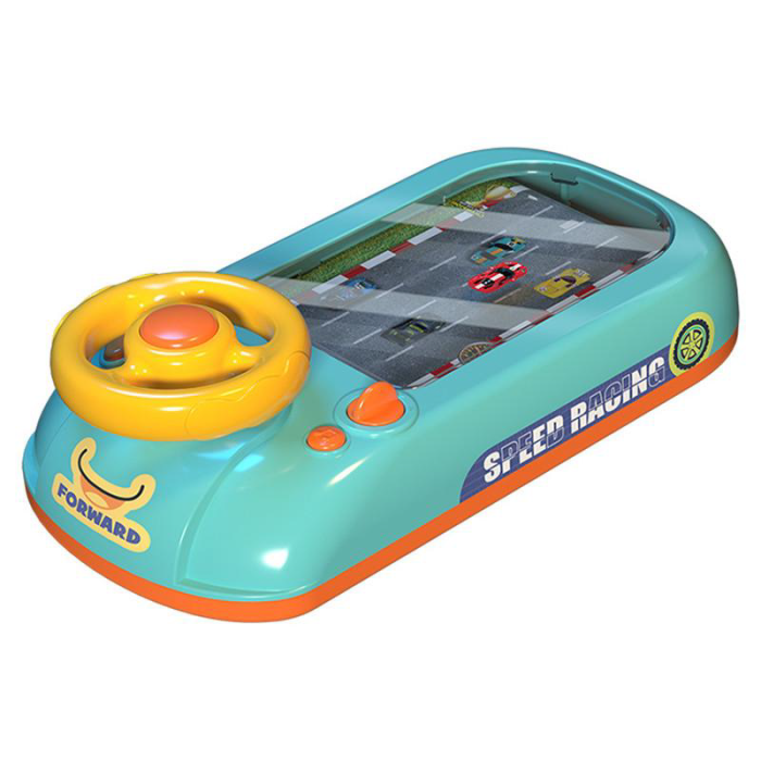 Joc Simulator de Condus cu Volan SUPER TRENDS®, Pentru Copii, Turcoaz [2]
