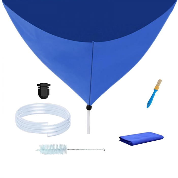 Kit de Curatare si Igienizare Aparat de Aer Conditionat Tip Split Profesional SUPER TRENDS®, Husa, Perie, Pensula, Furtun, Laveta, Albastru [1]