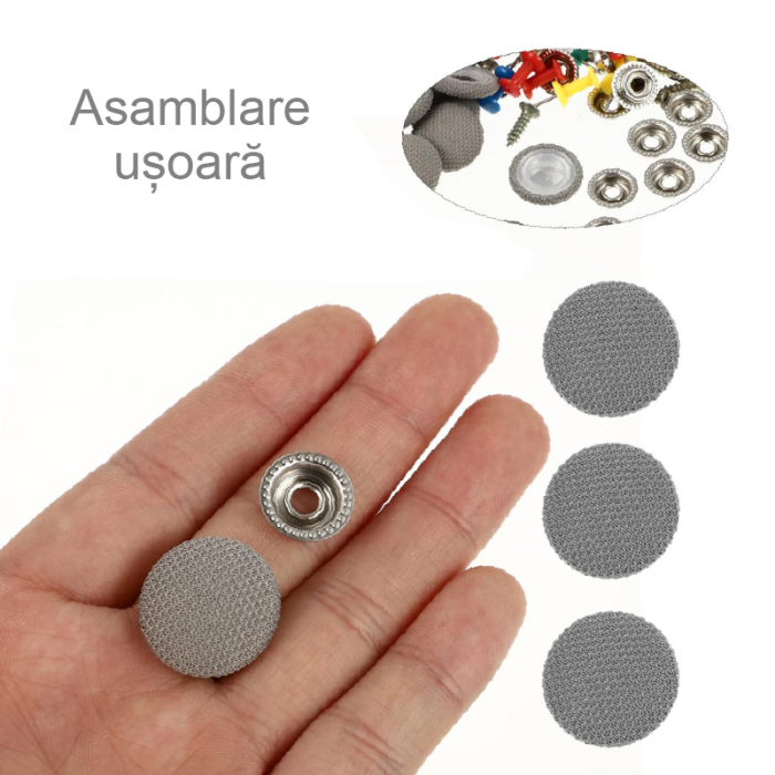 Kit Pentru Reparare Tapiterie Plafon Auto Profesional SUPER TRENDS®, 60 Buc Capse Gri, 30 Buc Ace de Pozitionare, Surubelnita, Ruleta, Potrivit Pentru Toate Masinile [8]