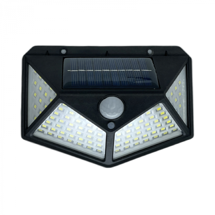 Set 10 Lampi Solare cu LED Premium SUPER TRENDS®, 4 W, 280 Lm, Lumina Rece, cu Senzor de Miscare, 3 Moduri de Iluminare, Negru, IP65, Pentru Exterior [2]