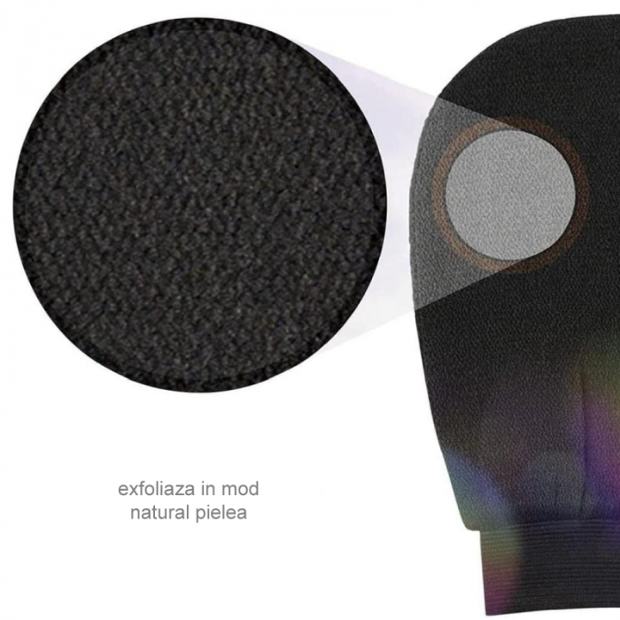 Manusa Exfolianta Dublu Strat Premium SUPER TRENDS® Pentru Curatare, Masaj si Indepartarea Celulelor Moarte Ale Pielii, Fibra de Viscoza, Moale si Elastica [8]