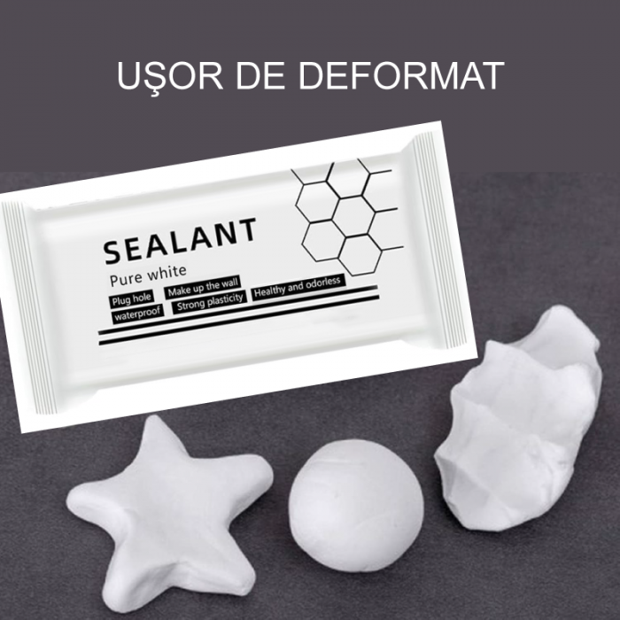 Mastic Sigilant Adeziv Impermeabil Pentru Etansare Profesional SUPER TRENDS®, Reparatii Crapaturi, Gauri in Perete Dupa Montare Aer Conditionat, Rezista la Umezeala, se Usuca Rapid, Alb, 2 BUC [8]