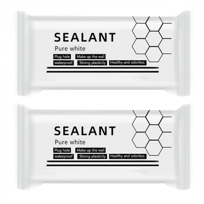 Mastic Sigilant Adeziv Impermeabil Pentru Etansare Profesional SUPER TRENDS®, Reparatii Crapaturi, Gauri in Perete Dupa Montare Aer Conditionat, Rezista la Umezeala, se Usuca Rapid, Alb, 2 BUC [1]