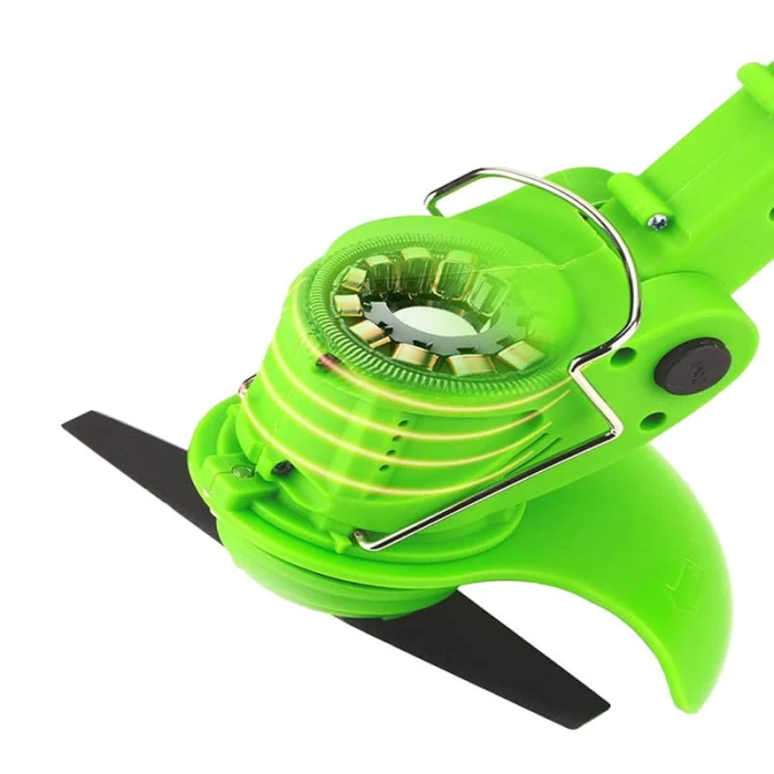 Motocoasa de Tuns Iarba 3 in 1 Profesionala SUPER TRENDS®, Telescopica, Fara Fir, 12V, cu 2 Acumulatori, 3 Moduri De Taiere, 1800 RPM, Putere 1000W, Brat Ajustabil, Verde [2]