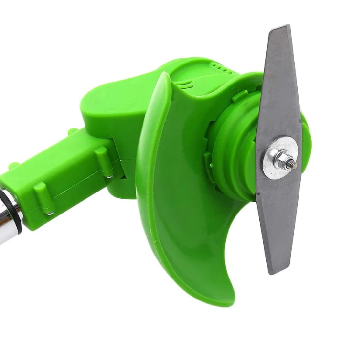 Motocoasa de Tuns Iarba 3 in 1 Profesionala SUPER TRENDS®, Telescopica, Fara Fir, 12V, cu 2 Acumulatori, 3 Moduri De Taiere, 1800 RPM, Putere 1000W, Brat Ajustabil, Verde [9]