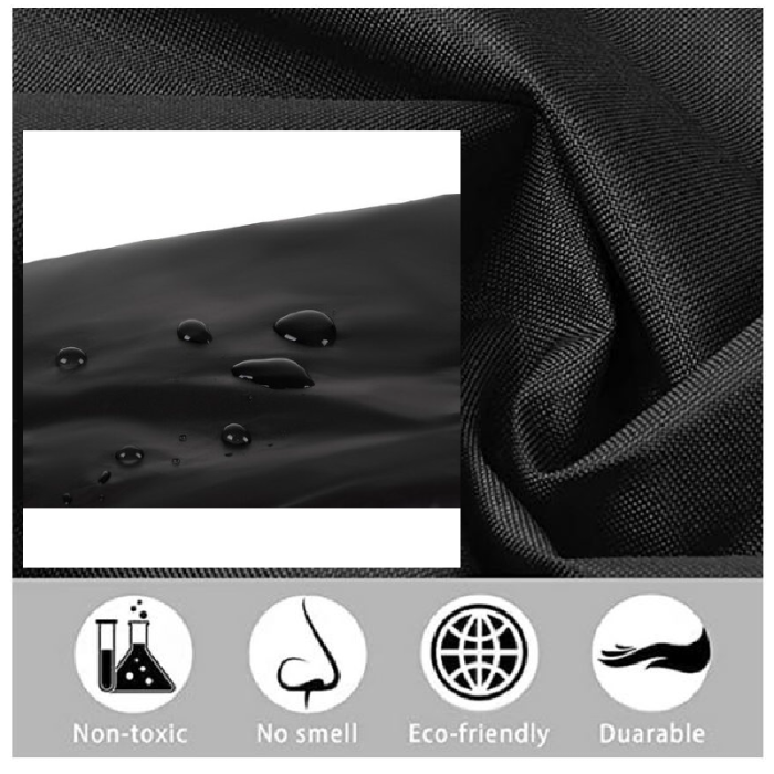 Pelerina de Ploaie Impermeabila cu Gluga Fixa SUPER TRENDS®, Marime Universala, Neagra [10]