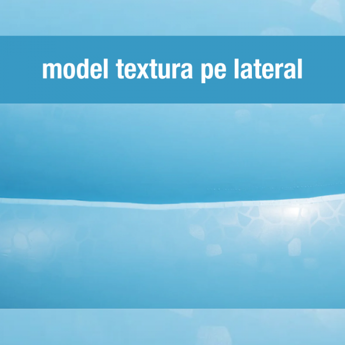 Piscina Gonflabila Premium SUPER TRENDS®, 201 x 150 x 51 cm, 2 Inele Family Pool XXL, Exterioara, Alb-Albastru [4]