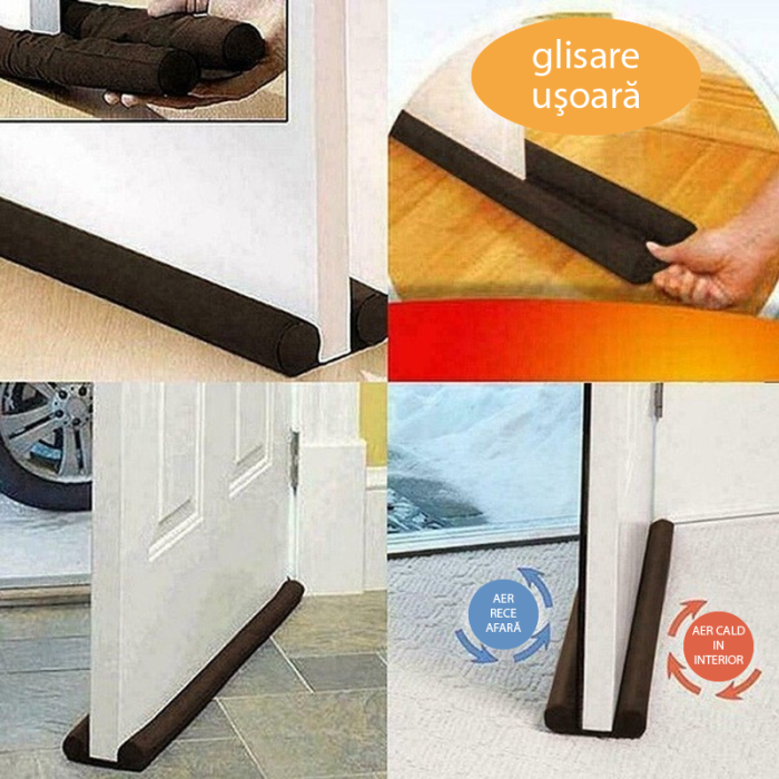 Protectie Pentru Usi si Ferestre Contra Curentului de Aer SUPER TRENDS®, Ajustabila, Maro [6]