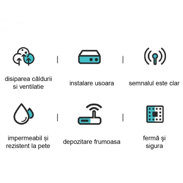 Raft Suport Router Wireless SUPER TRENDS®, Pentru Mascare Fire si Echipament WiFi, Material Premium, 40x20x9.5 cm, Alb Mat [9]