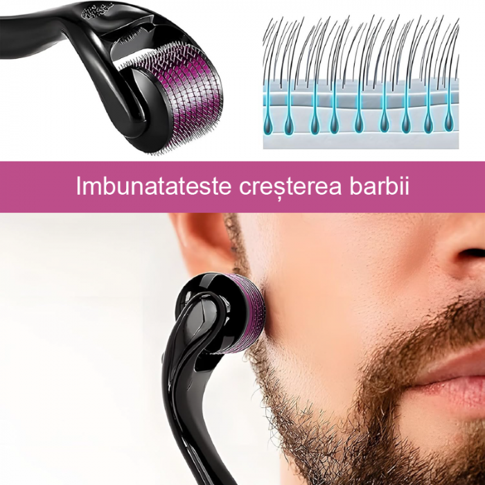 Rola de Crestere a Barbii Premium SUPER TRENDS®, Principiul Microac, 0, 5 mm, Negru-Mov [3]