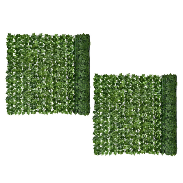 Rulou Artificial de Gard Viu cu Frunze Verzi SUPER TRENDS®, Pentru  Interior si Exterior, Extra Des, 3x1 m, Rezistenta la UV, Plastic Durabil [2]