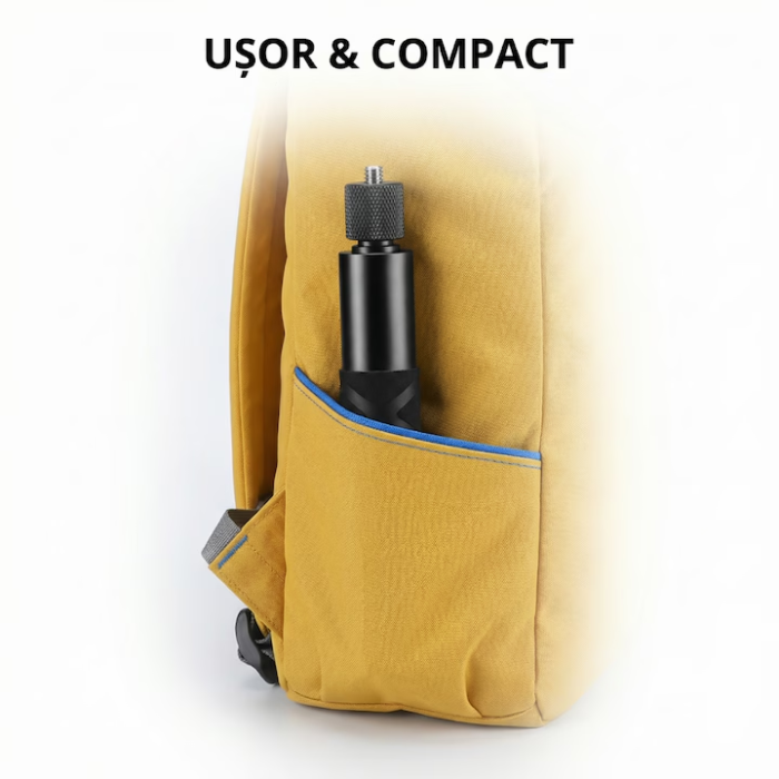 Selfie Stick Compatibil cu Insta 360 SUPER TRENDS® 70 cm Din Aliaj De Aluminiu, Selfie Stick Invizibil X3 X2 One X One R, Selfie Stick Aluminiu Profesional Cu Filet Standard, Suport Camera 360 Stabil Negru Obsidian Pentru Filmari 360° De Inalta Calitate [11]