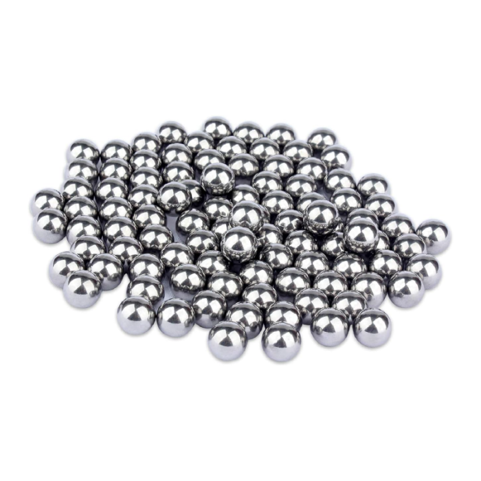 Set 100 Bile Metalice Pentru Prastie SUPER TRENDS®, 7 mm, Argintiu [4]