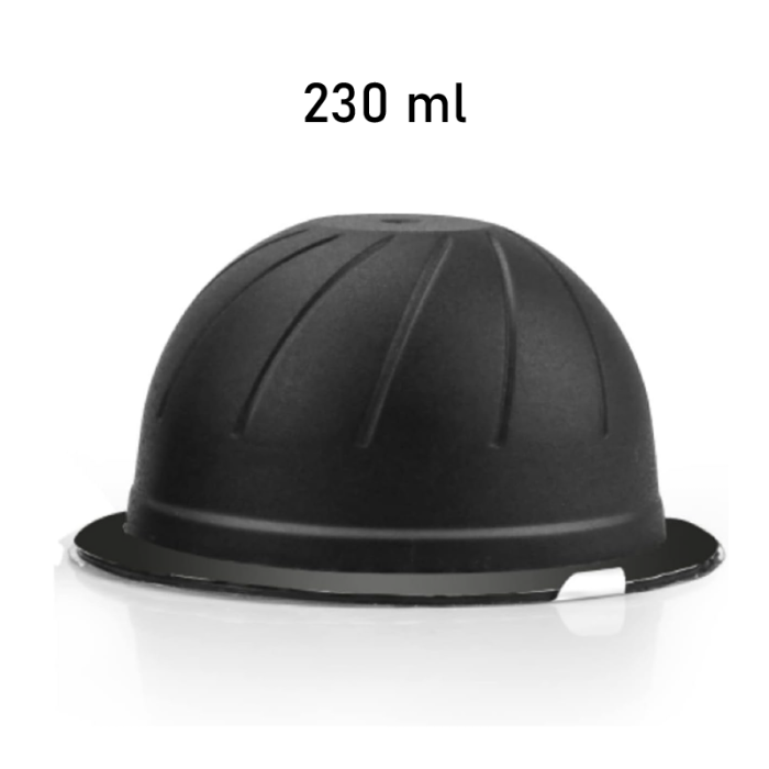 Set 2 Capsule de Cafea Reutilizabile si Lavabile SUPER TRENDS® de 150 ml (Maro) si 230 ml (Negru), compatibile cu Nespresso Vertuo si 30 Folii de Aluminiu [4]