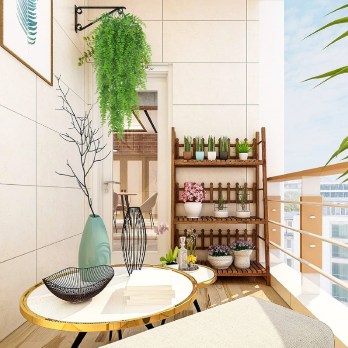 Set 2 Plante Artificiale Suspendate Tip Feriga SUPER TRENDS®, Decor Interior si Exterior, 70 cm, Verde [2]