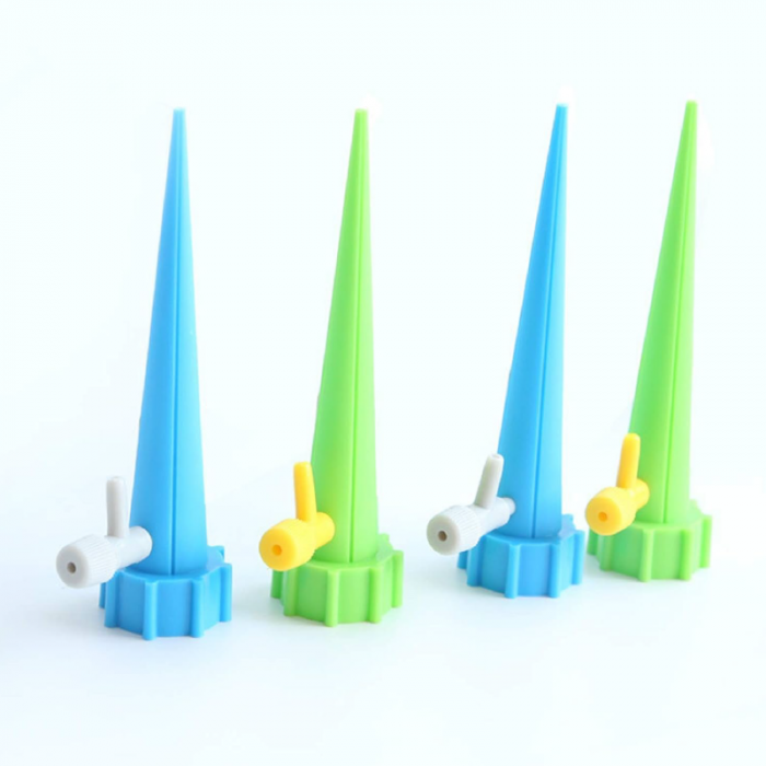 Set 12 Picuratoare Premium SUPER TRENDS®, cu Valva Pentru Irigare Plante, Material PVC, Albastru si Verde [6]
