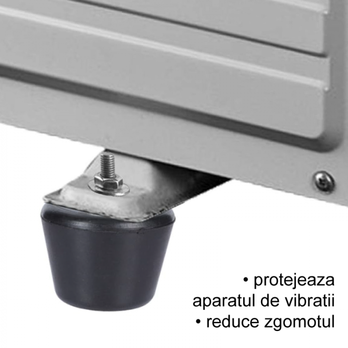 Set 4 Tampoane Anti-Vibratie Pentru Unitate Exterioara Aer Conditionat Premium SUPER TRENDS®, Rezistente la Socuri si Uzura, Anti-Alunecare, Cauciuc, Negru [5]