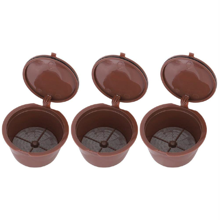 Set 5X Capsule Cafea SUPER TRENDS®, Reincarcabile, Compatibile Dolce Gusto, Maro [3]