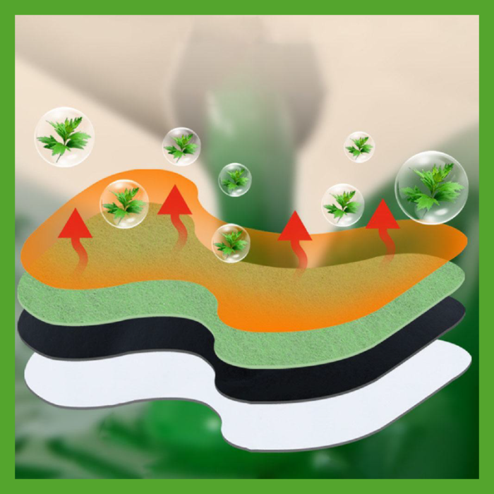 Set 120 Plasturi Din Plante Pentru Ameliorarea Durerii de Genunchi SUPER TRENDS®, cu Extract Natural de Pelin, Portabili, 13.50 x 10.00 x 0.20 cm, Verde [11]