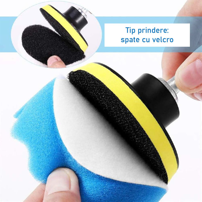 Set Bureti Polish si Ceruire Auto SUPER TRENDS®, Diametru 3 inch (76 mm), Grade Diferite de Duritate, 19 Piese [4]