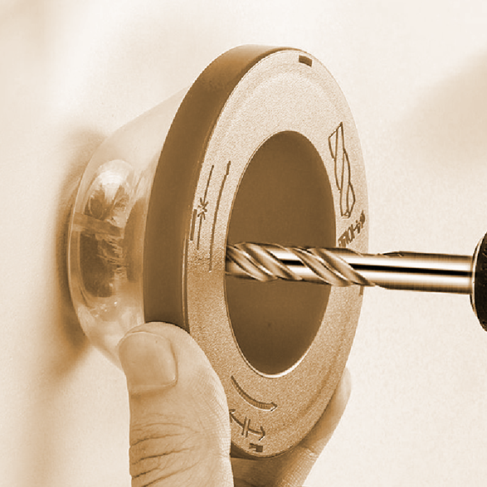 Set Colector de Praf Pentru Burghiu SUPER TRENDS®, Forma de Bol, Din PVC, cu Burete Antiderapant, 10x15x22 cm, Portocaliu [7]