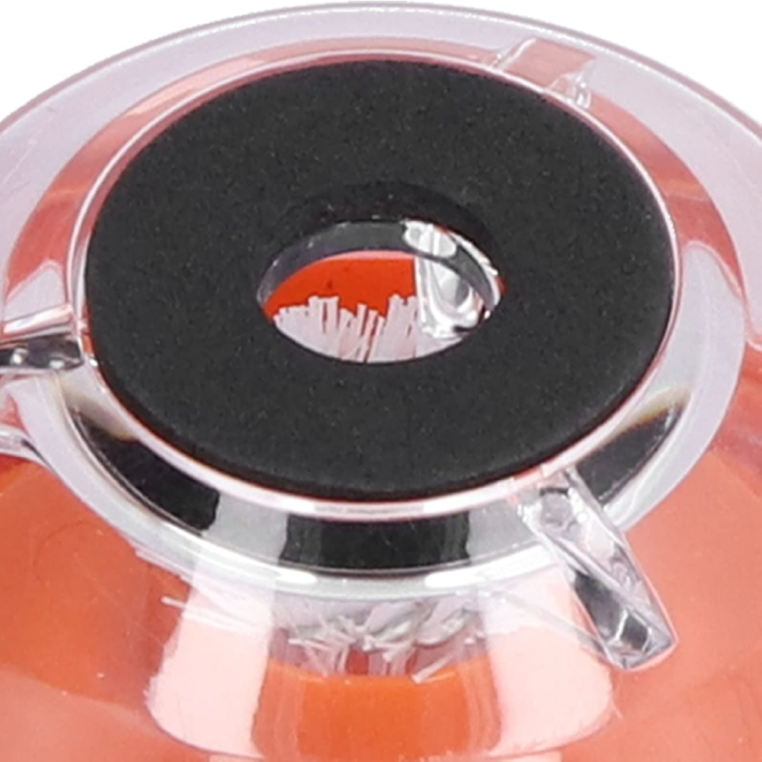 Set Colector de Praf Pentru Burghiu SUPER TRENDS®, Forma de Bol, Din PVC, cu Burete Antiderapant, 10x15x22 cm, Portocaliu [5]