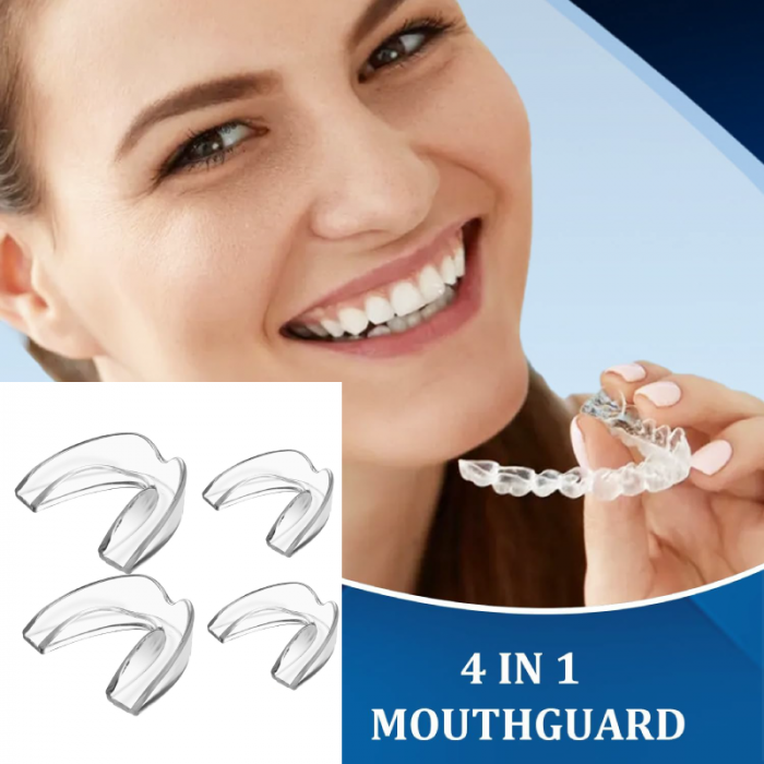 Set de 4 Gutiere Bruxism Premium SUPER TRENDS®, Aparatoare Dentara Pentru Somn, 4 Piese Modelabile, Opreste Scrasnitul Din Dinti, Husa de Calatorie [8]