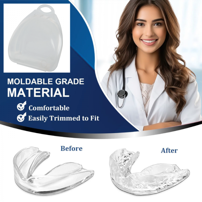 Set de 4 Gutiere Bruxism Premium SUPER TRENDS®, Aparatoare Dentara Pentru Somn, 4 Piese Modelabile, Opreste Scrasnitul Din Dinti, Husa de Calatorie [5]